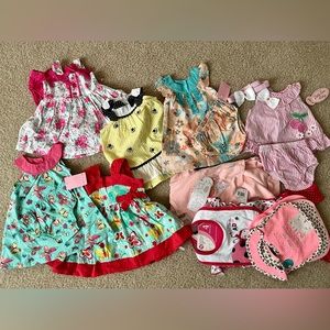 Lot of baby girl clothes. New with tags!